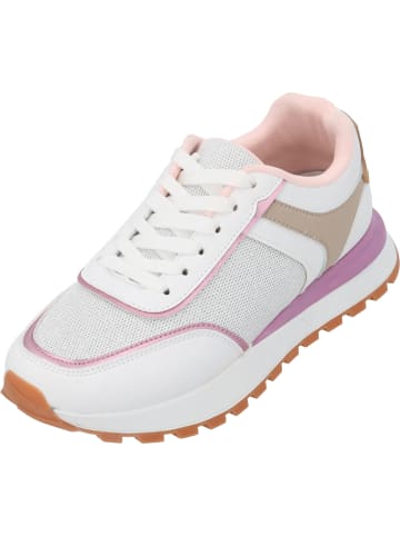Palado Sneakers Low Inlena in Weiß/Pink