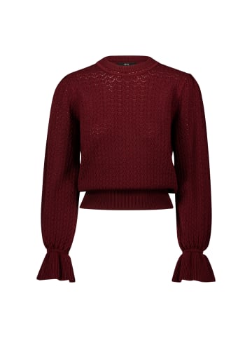 Zero  Pullover mit Volant-Ärmeln in Mystic Berry