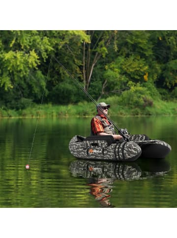 COSTWAY Schlauchboot aufblasbar bis 150kg in Bunt