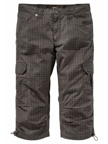 Man's World Cargobermudas in grau-braun-kariert