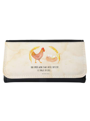 Mr. & Mrs. Panda Damen Portemonnaie Huhn Stolz mit Spruch in Vintage