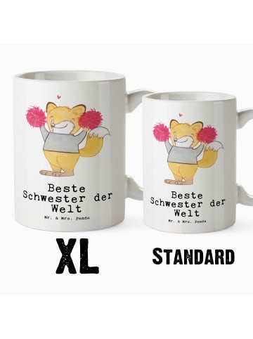 Mr. & Mrs. Panda Keramikbecher Fuchs Beste Schwester der Welt mi... in Weiß
