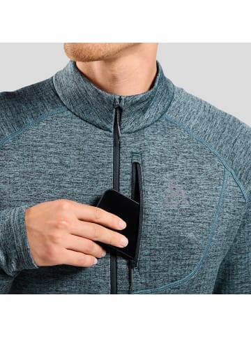 Odlo Mid layer 1/2 zip TENCIA in Rauchblau3495