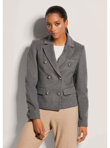 MADELEINE Kurzblazer mit Glanz-Akzenten in graphit