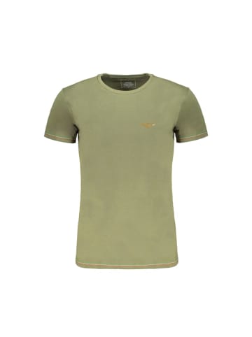 Aeronautica Militare Grünes Baumwoll-T-Shirt