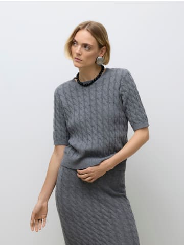 Vero Moda Strickpullover in Medium Grey Melange