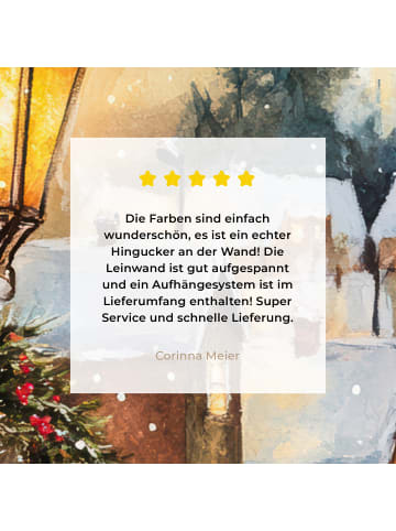 MuchoWow Leinwand Bilder Sandfarben