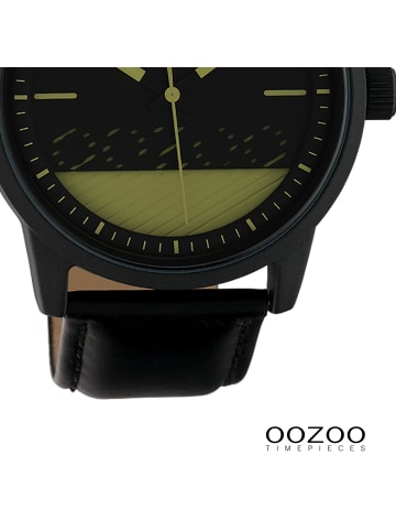 Oozoo Analog-Armbanduhr Oozoo Timepieces schwarz groß (ca. 45mm)