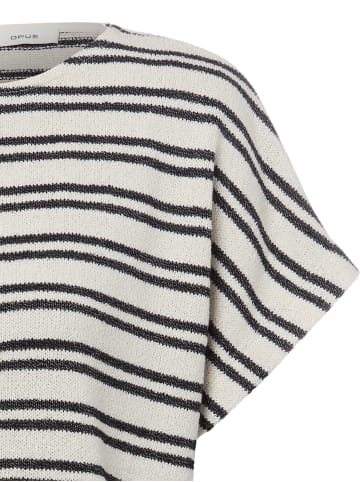 OPUS Strickshirt in ecru schwarz