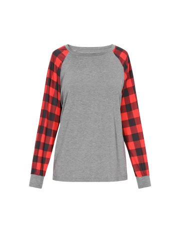 myMo ROCKS Women Blouse in red grey