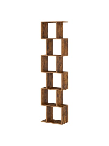 VASAGLE Bücherregal Custos in Braun - (B)40 x (H)191 x (T)24 cm