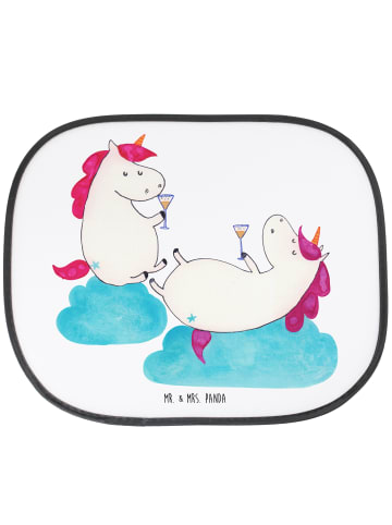 Mr. & Mrs. Panda Sonnenblende Auto Einhorn Sekt ohne Spruch in Weiß