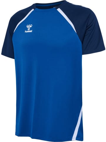 Sportshirt "Hmllead 2.0 Jersey S/S" in Blau