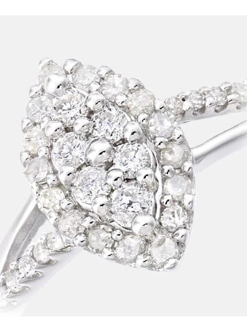 Diamant L'éternel Cluster-Ring aus 375 Weißgold mit 0.36 Karat Diamant