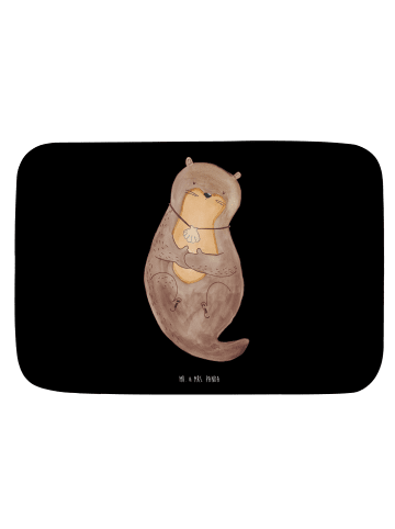 Mr. & Mrs. Panda Badvorleger Otter Muschel ohne Spruch in Schwarz