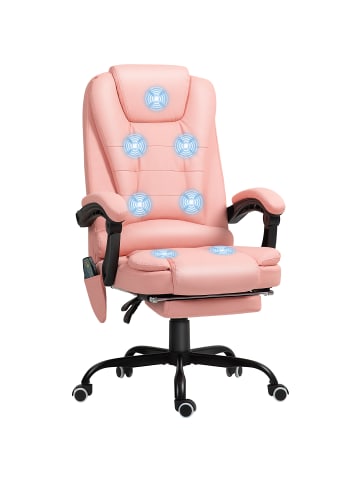 Vinsetto Massagestuhl-67B x 79T x 111-121H cm-Rosa