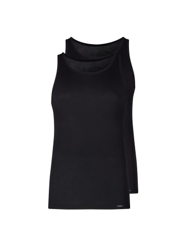 Skiny Unterhemd 2er Pack in Schwarz
