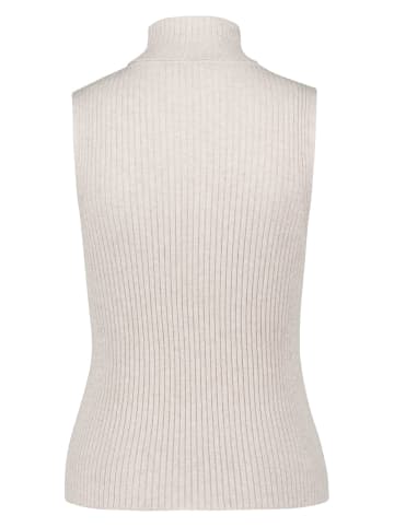 Zero  Stricktop mit Rollkragen in Light Beige Melange