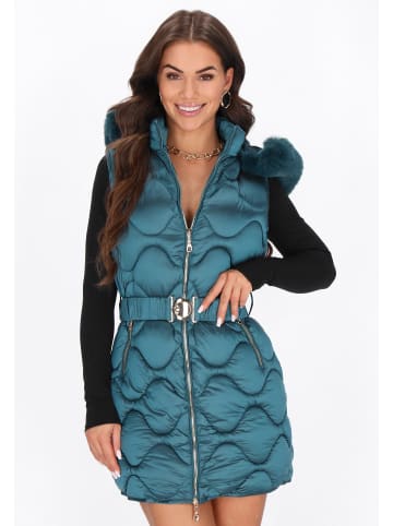 faina Women Vest in green smaragd