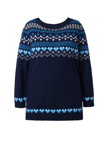 Ulla Popken Pullover in tintenblau