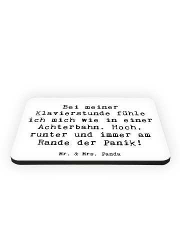 Mr. & Mrs. Panda Magnet Spruch Klavier Achterbahn mit Spruch in Weiß