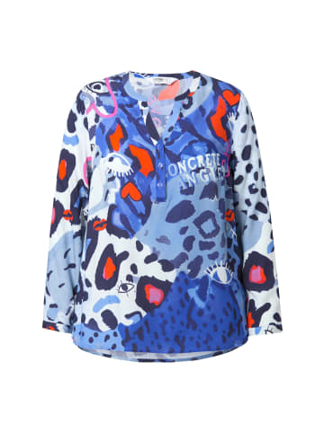 Angel of Style Bluse in mattes blau