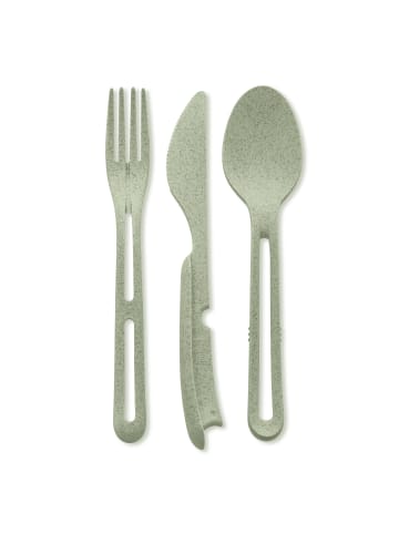 koziol KLIKK * - Besteck-Set 3-teilig in organic green