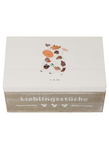 Mr. & Mrs. Panda Kiste Kuh ohne Spruch in Weiß