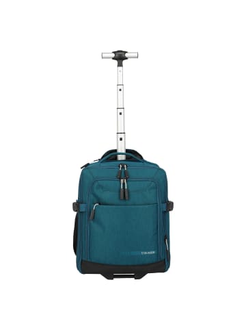 travelite Kick Off 2 Rollen Rucksacktrolley 40 cm Laptopfach petrol