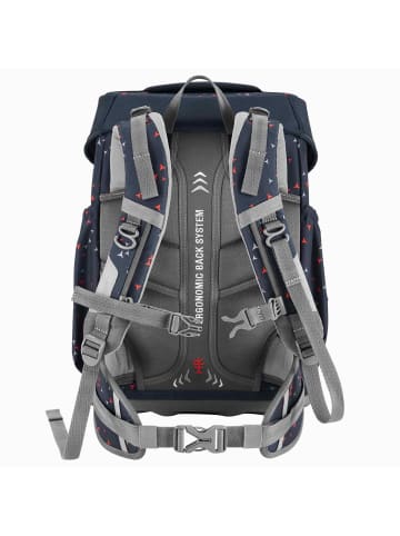 Step by Step Step by Step BASIS Schulranzen-Set „Anthrazit Triangles“, 4-teilig