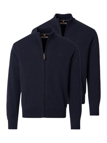 Redmond Strickjacke Basic in Dunkelblau