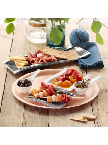 Villeroy & Boch 4er Set Dipschälchen NewWave in Weiß 12 x 7 cm in weiß