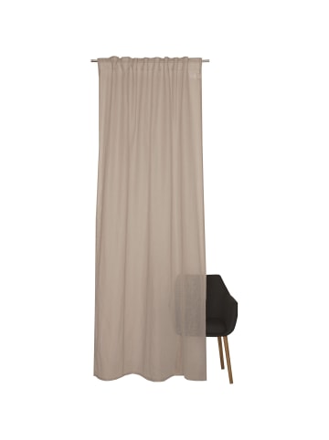 Schöner Wohnen Kollektion Halbtransparenter Schlaufenvorhang SOHO in Taupe