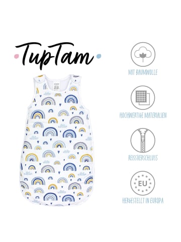 TupTam Baby Ganzjahres Schlafsack Wattiert in blau/gelb