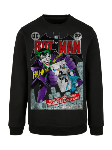F4NT4STIC Sweatshirt Batman Joker Playing Card Cover in schwarz