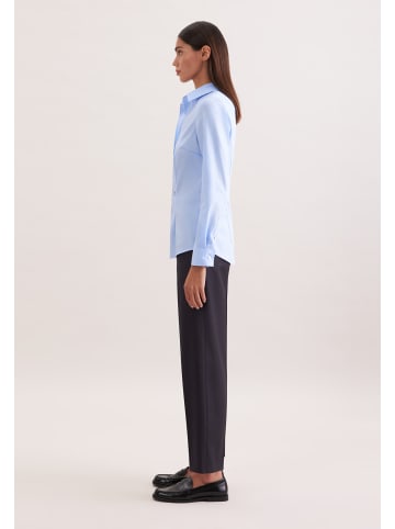 Seidensticker Hemdbluse Slim in Mittelblau