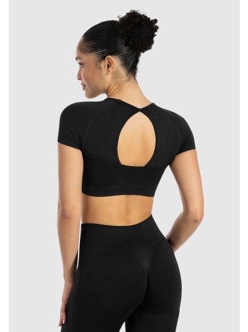 SMILODOX Crop Shirt Soheli in Schwarz