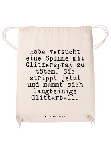 Mr. & Mrs. Panda Stoffbeutel Habe versucht eine Spinne... mit Sp... in Creme