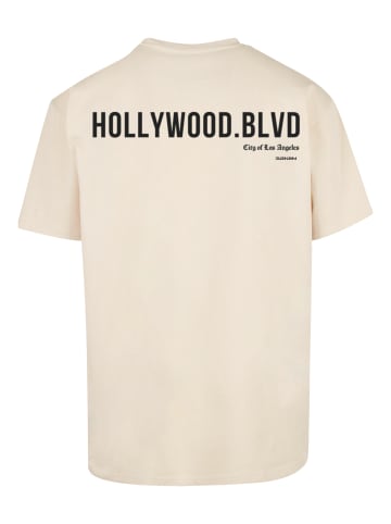 F4NT4STIC Heavy Oversize T-Shirt Hollywood blvd OVERSIZE TEE in sand