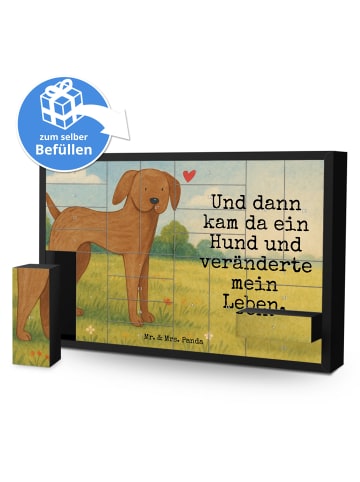 Mr. & Mrs. Panda Befüllbarer Adventskalender Hund Dogge Design m... in Weiß