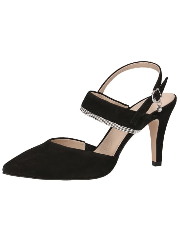 Caprice Slingpumps in BLACK SUEDE