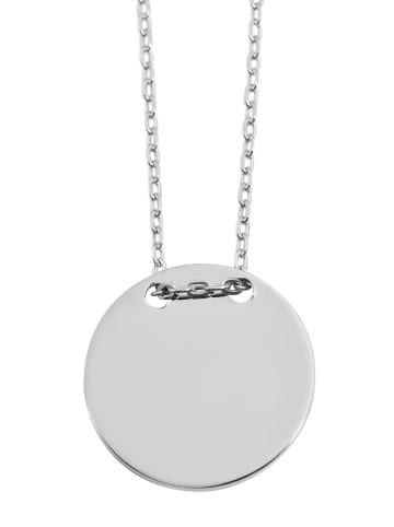 Adeliás Unisex Halskette mit Anhänger – Münze aus 925 Silber in silber