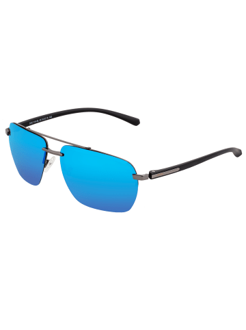 Simplify Polarisierte Sonnenbrille "Lennox" in Gunmetal/Blau