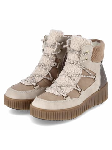 rieker Schnürstiefel in beige