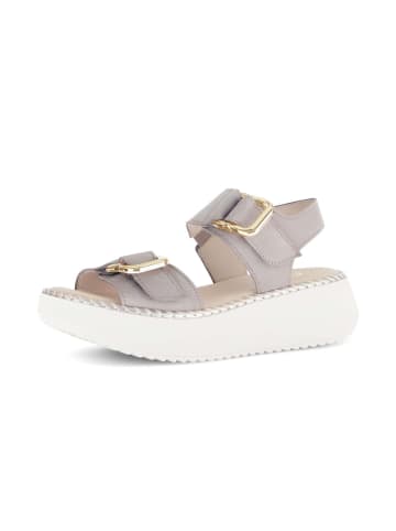 Gabor Plateau Sandalen in grau