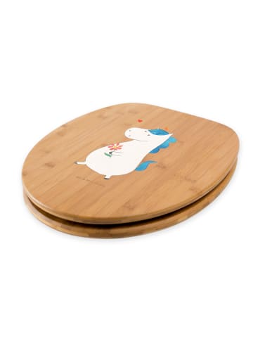 Mr. & Mrs. Panda Holz Klodeckel Einhorn Spaziergang ohne Spruch in Braun