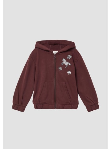s.Oliver Sweatshirt Jacke in 4927_bordeaux