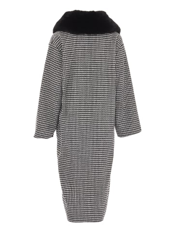 CHANI Damen Strickjacke in Wollweiss Schwarz