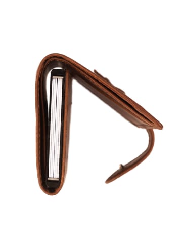 The Chesterfield Brand Leicester Kreditkartenetui RFID Schutz Leder 7 cm in cognac