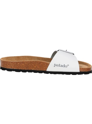 Palado Pantoletten Malta EGS Matt Premium Leather in Weiß